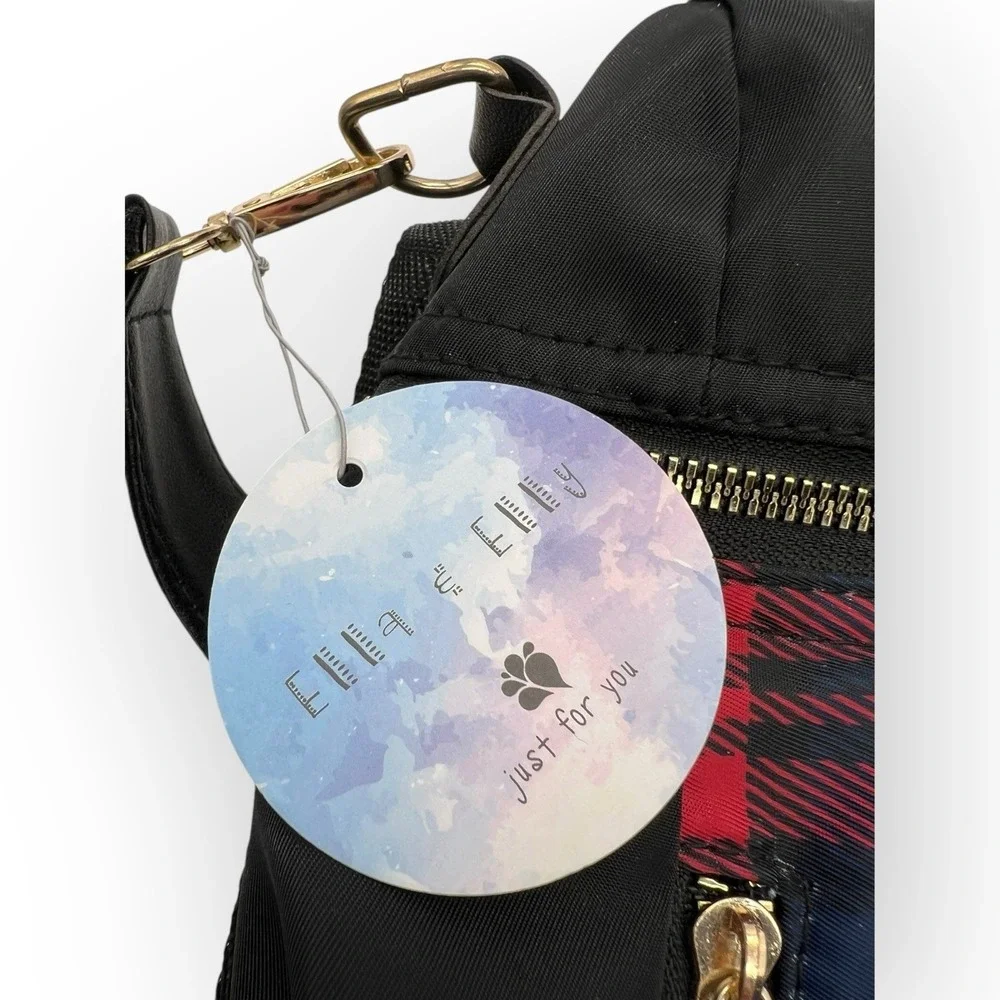 Ella & Elly‎ Tartan Plaid Shoulder Backpack Bag New Scotland Academia Preppy